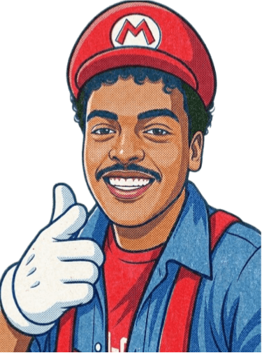 Walid’s illustrated avatar in a red cap